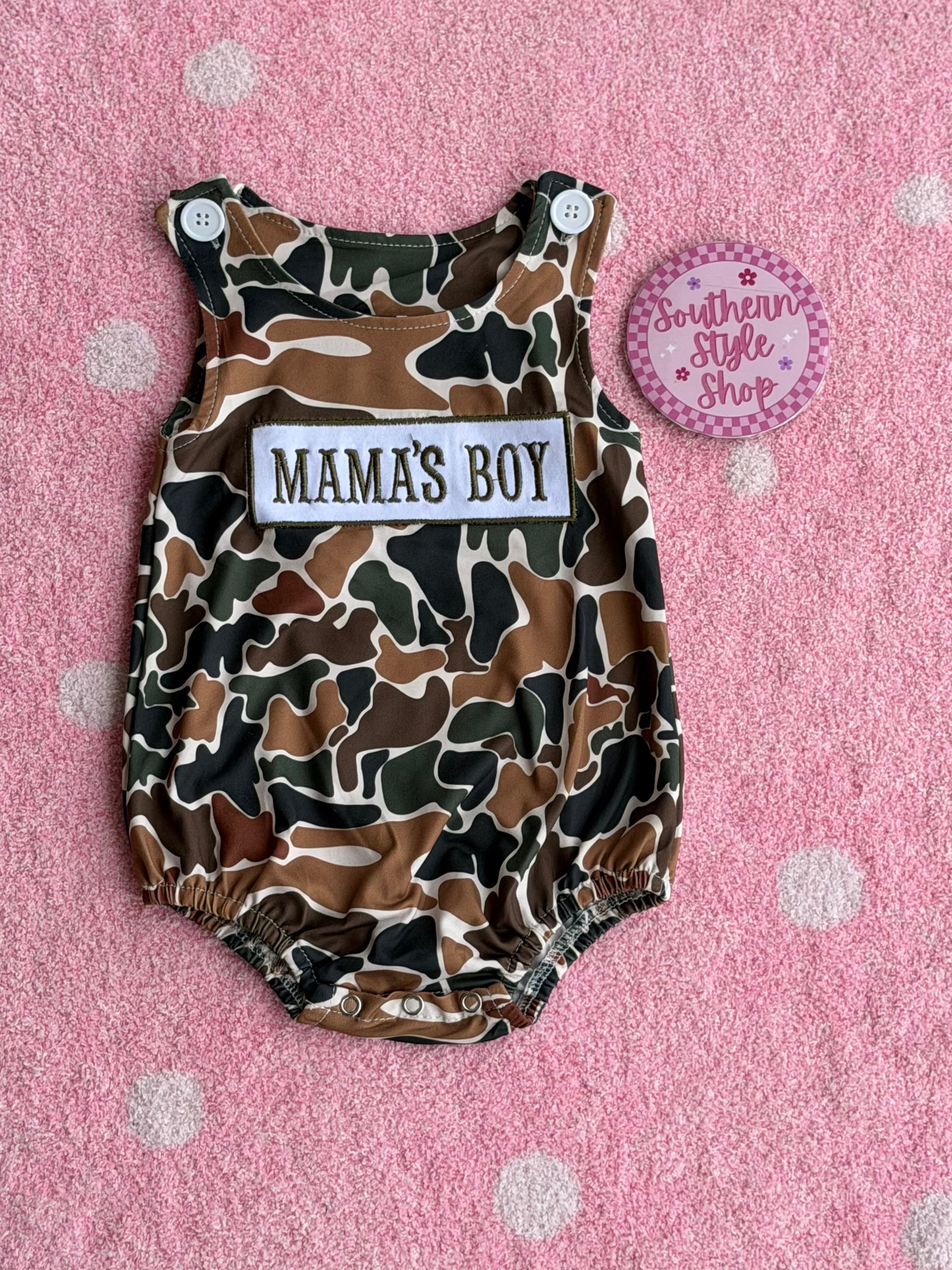 Mama’s Boy Camo Bubble