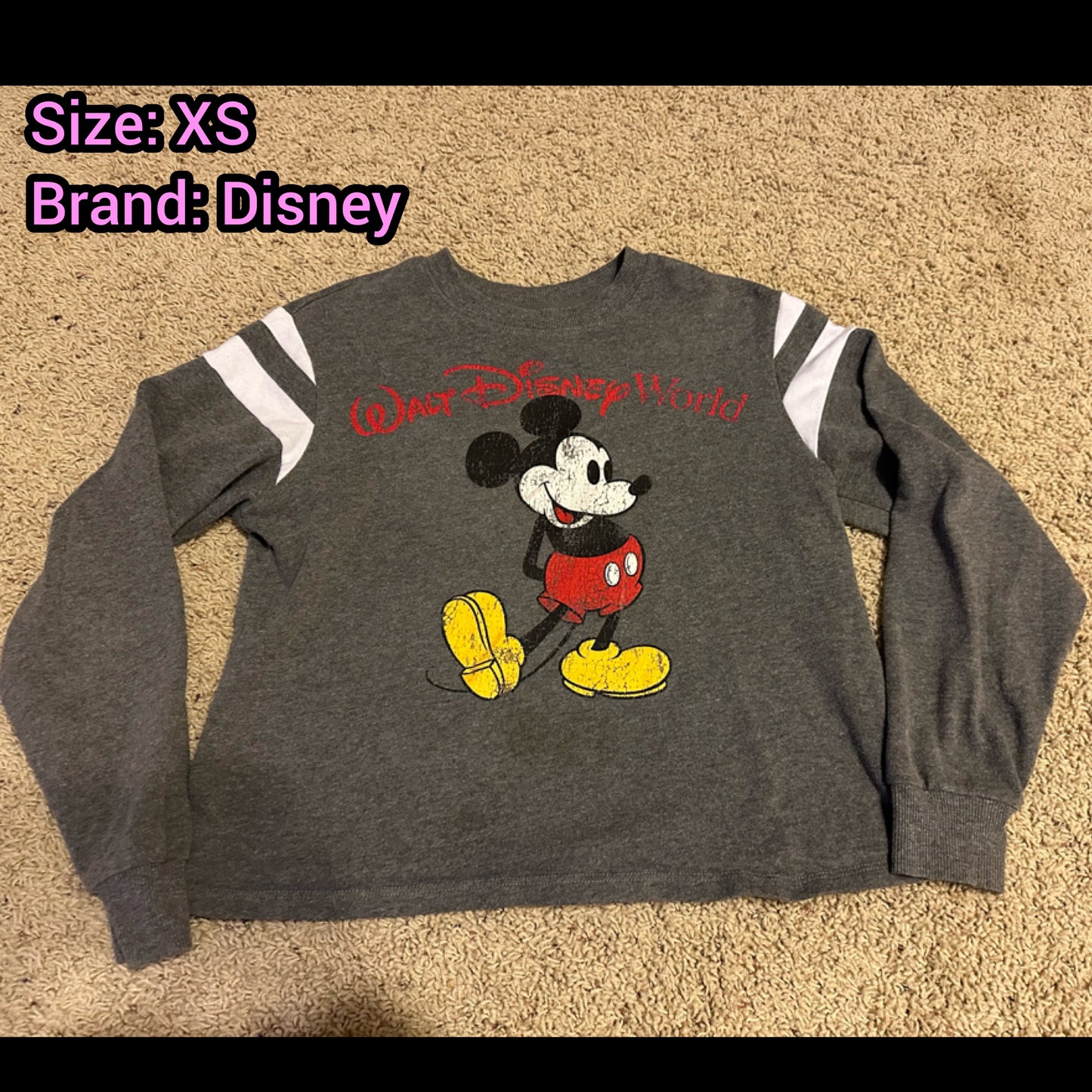 Women's XS Mickey sweatshirt