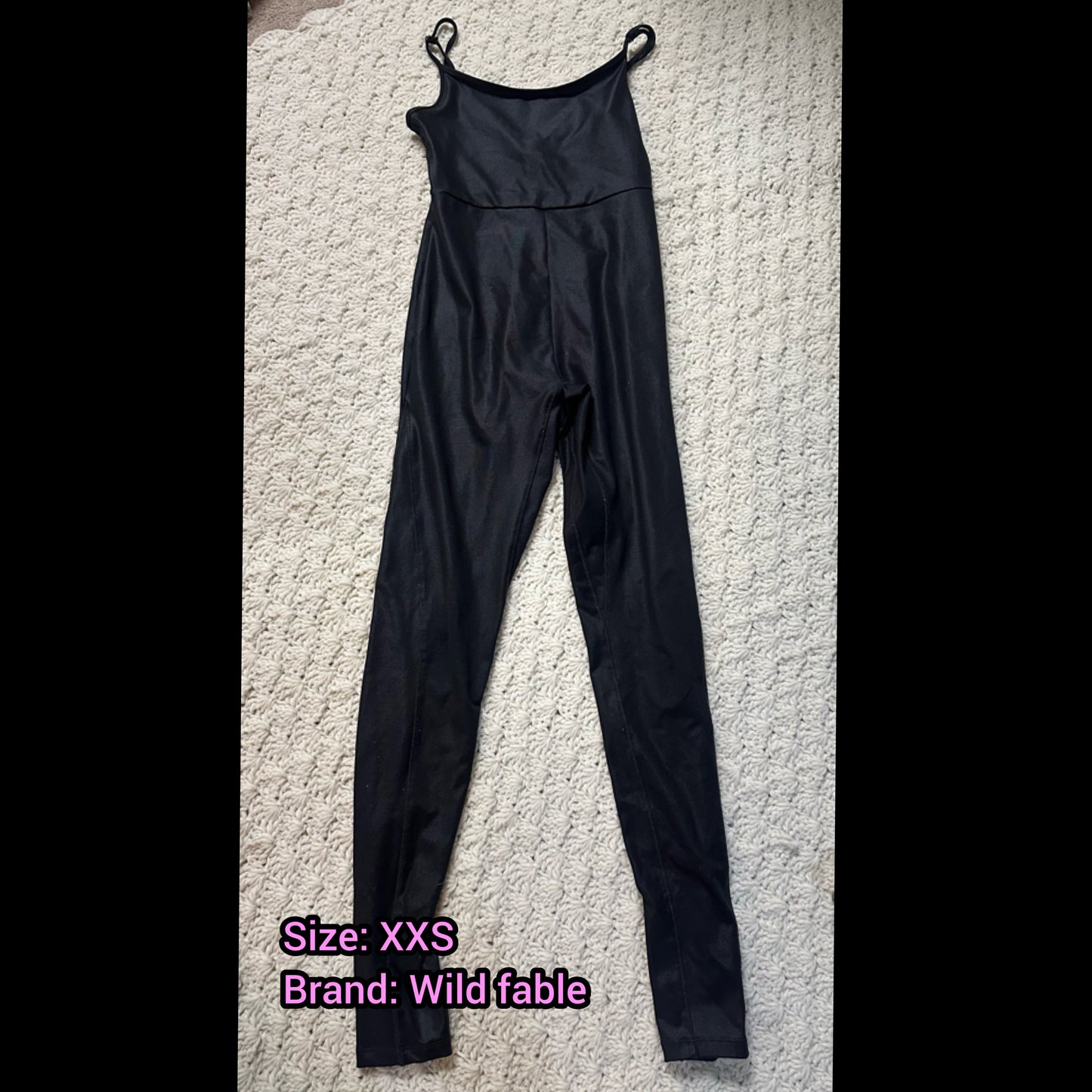 Women's XXS Black Jumpsuit