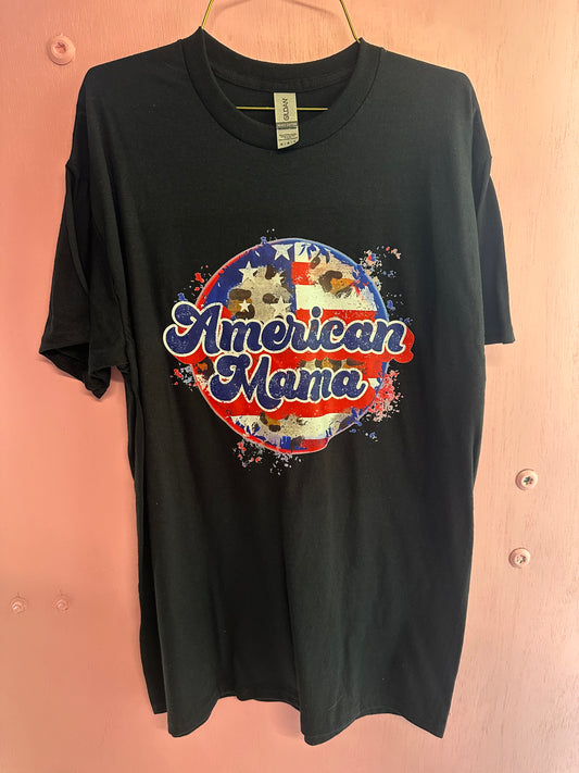 Adult medium American mama tshirt