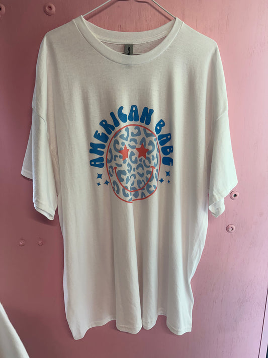 Adult 2xl American babe tshirt