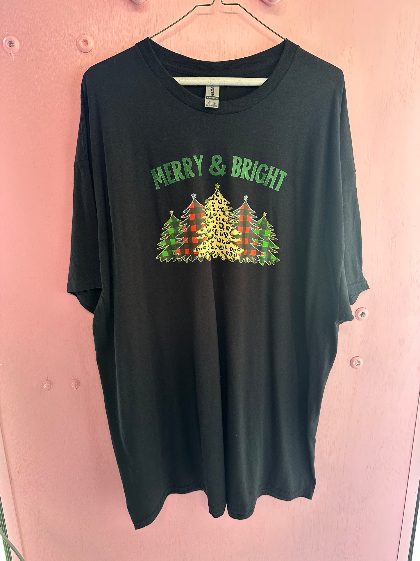 Adult 2xl Merry & bright tshirt