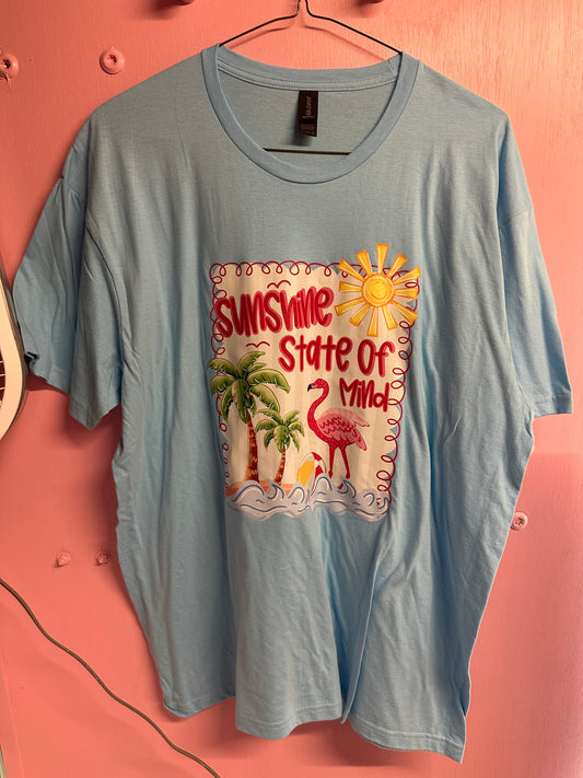 Adult xl sunshine state of mind tshirt