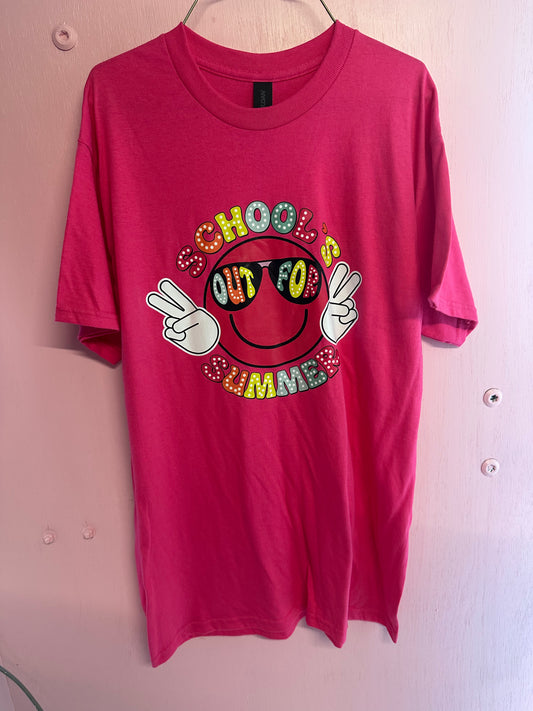 Adult medium schools out tshirt