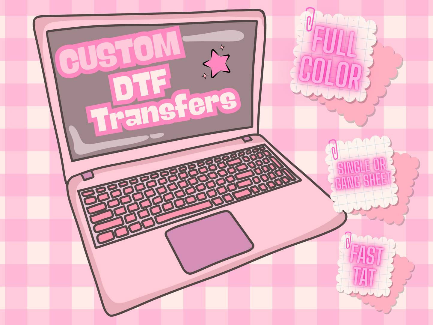 Upload your art DTF transfers