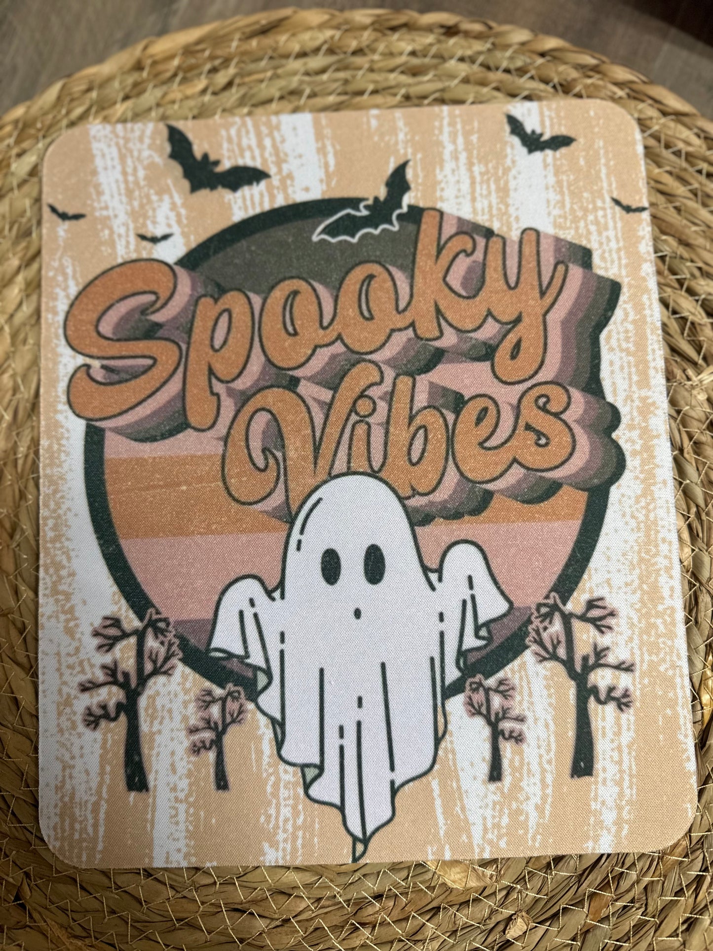 Spooky vibes mouse pad