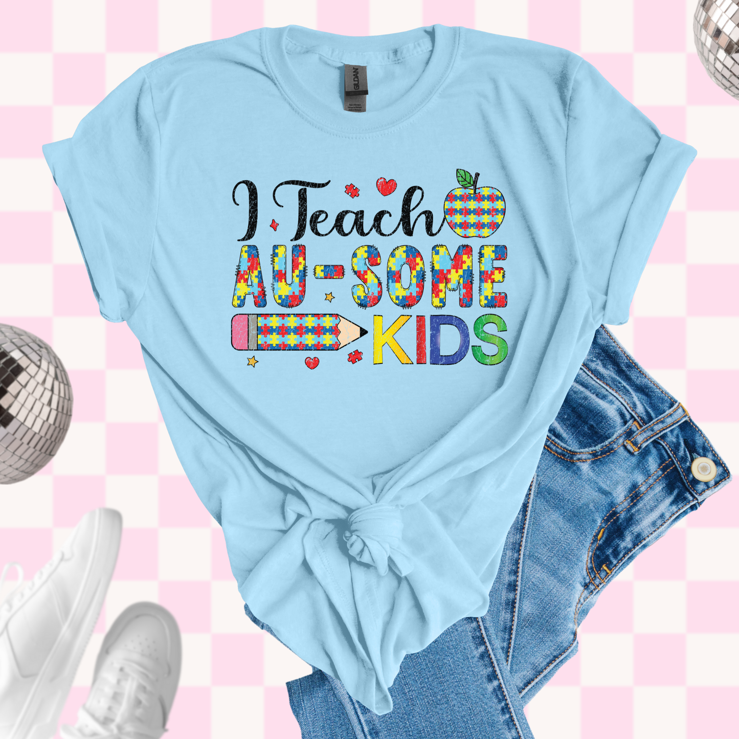 Teach Au-some kids shirt
