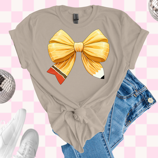 Pencil bow tshirt