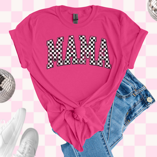 Checkered Mama tshirt