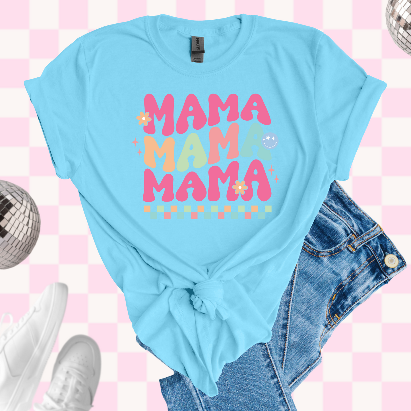 Colorful mama tshirt
