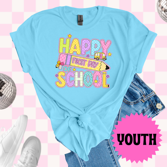 Happy 1st day of school tshirt