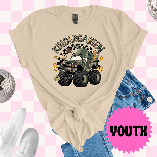 Custom grade monster truck tshirt
