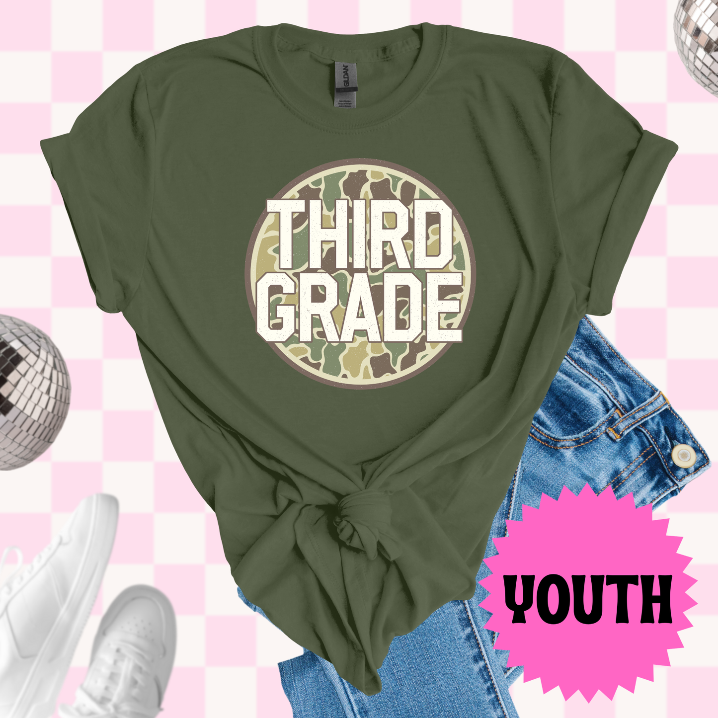 Custom grade camo tshirt