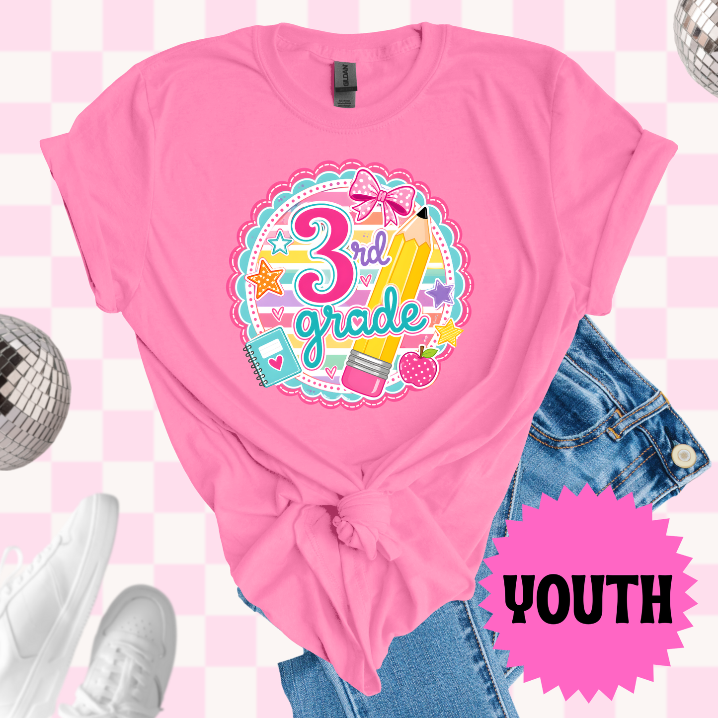 Custom grade colorful tshirt