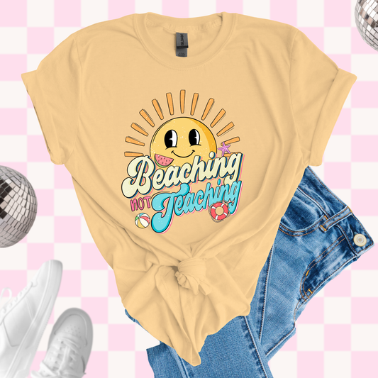 Beaching not teaching shirt