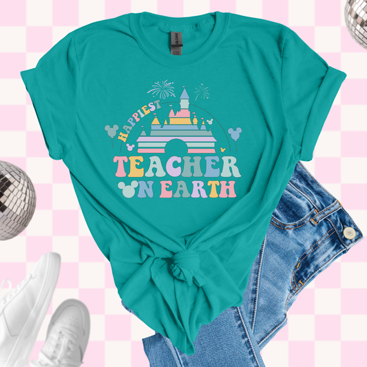 Happiest teacher tshirt
