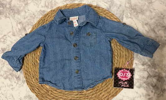0/3m long sleeve button up