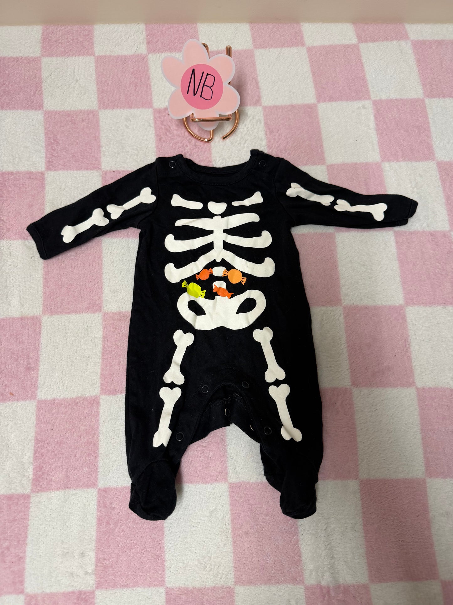 Newborn skeleton sleeper
