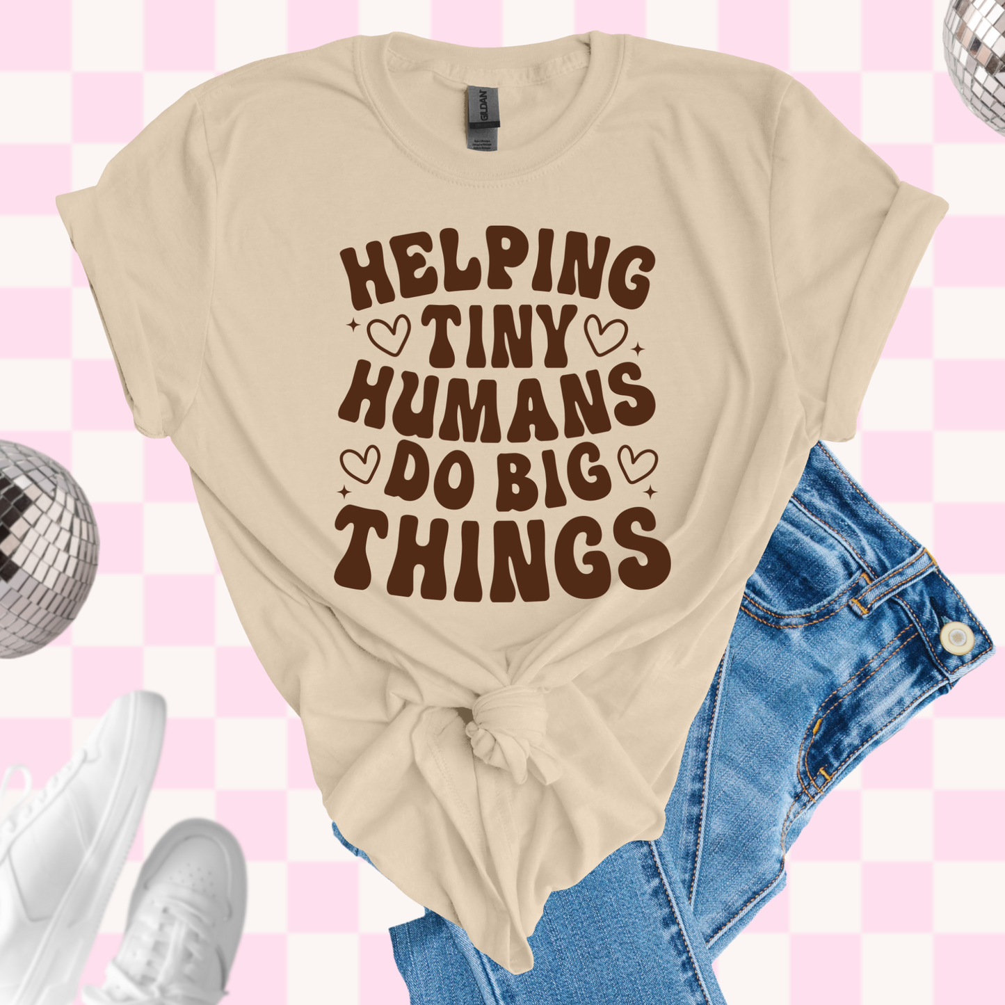 Helping tiny human shirt