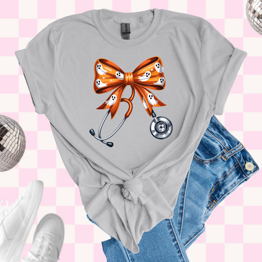 Halloween stethoscope tshirt