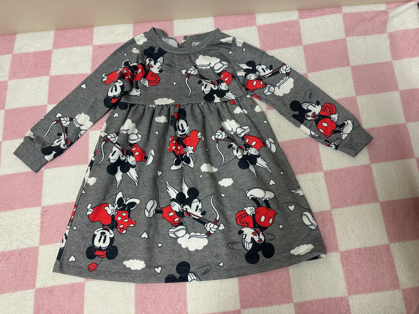 3T Minnie/Mickey Valentine Dress