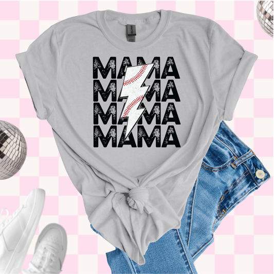 Baseball mama tshirt