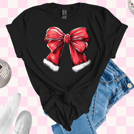 Santa bow shirt