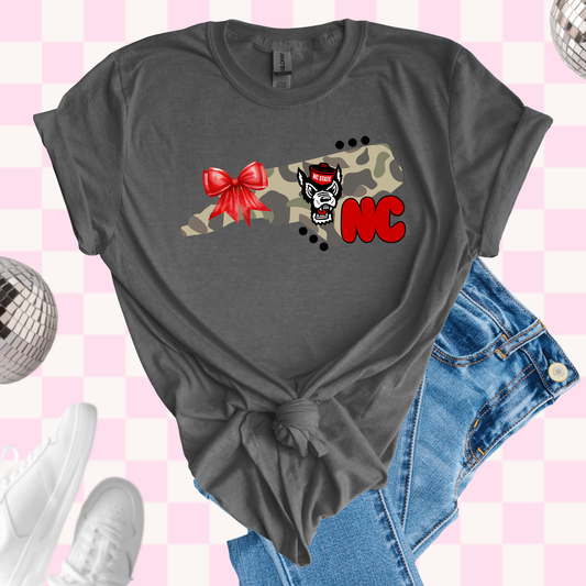 NC State camo state shirt