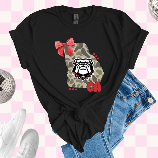 GA Bulldogs state camo shirt