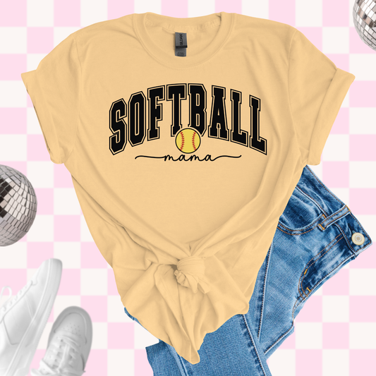 Softball mama tshirt
