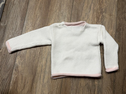 0/3m white sweater