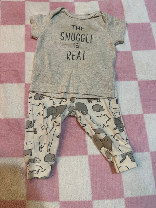 0/3m snuggle pjs