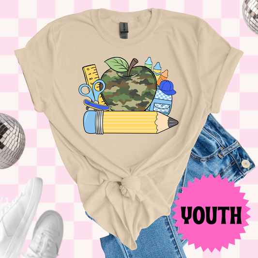 Custom camo apple tshirt