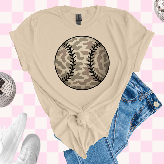 Camo baseball tshirt