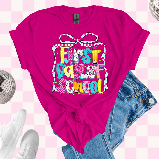 First day of school tshirt