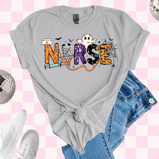Halloween nurse tshirt