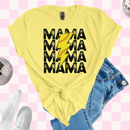 Softball mama tshirt