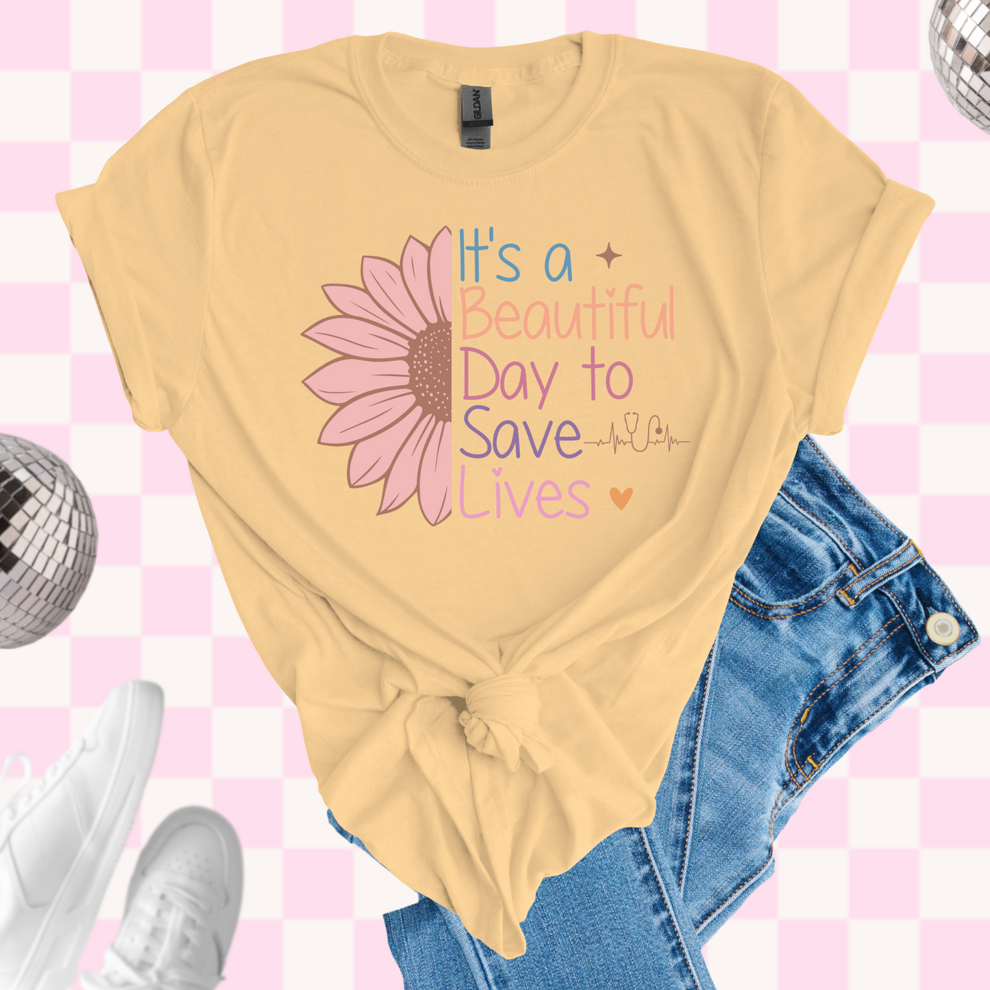 Save lives flower shirt