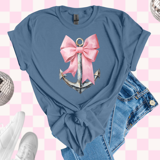 Coquette anchor tshirt