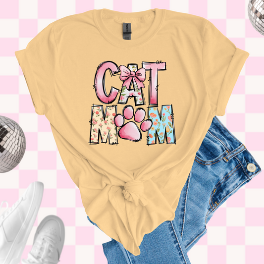 Cat mom tshirt