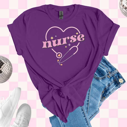 Nurse stethoscope shirt