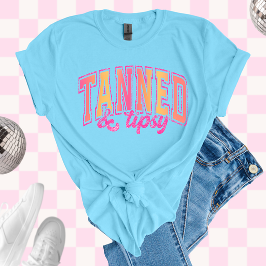 Tanned & tipsy tshirt