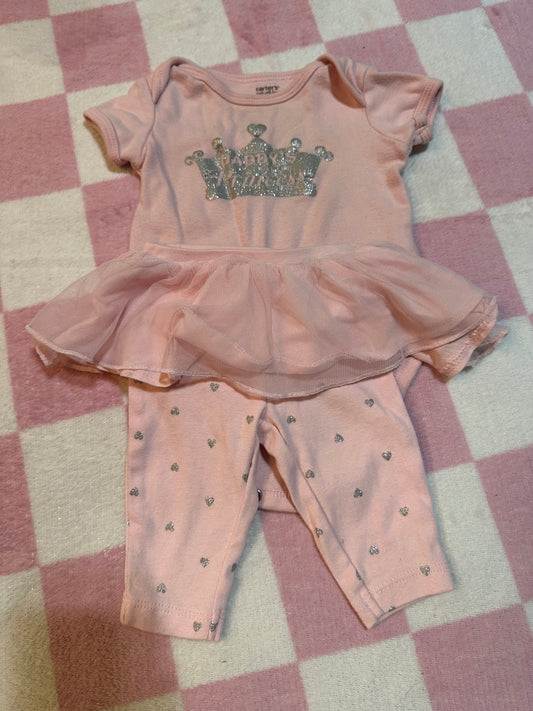 0/3m Daddy's Princess Outfit
