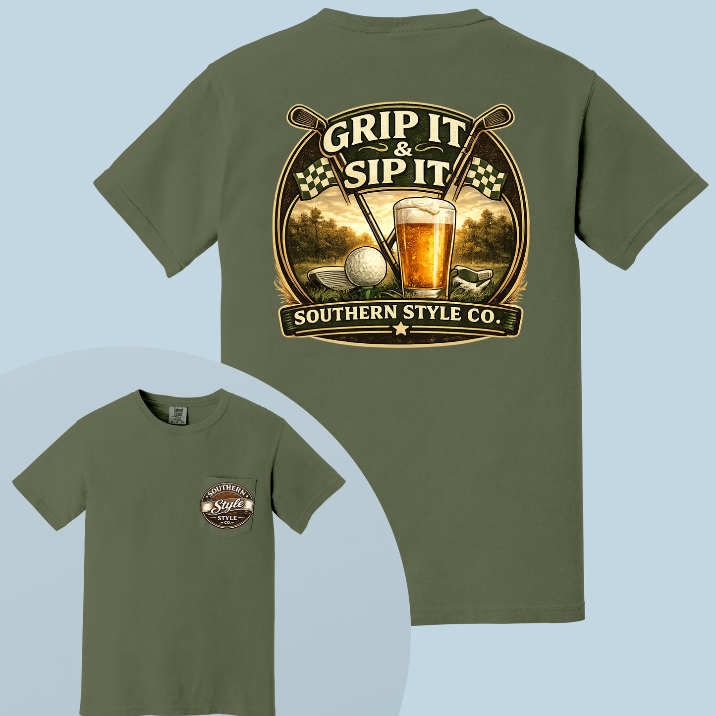 Grip It & Sip It Comfort Colors® Tee