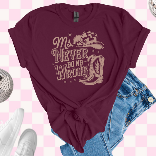 Never do no wrong tshirt