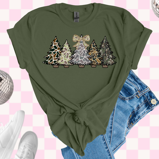 Camo trees shirt