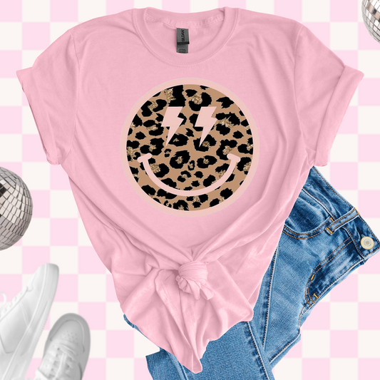 Leopard smiley tshirt