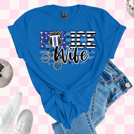 Police wife tshirt