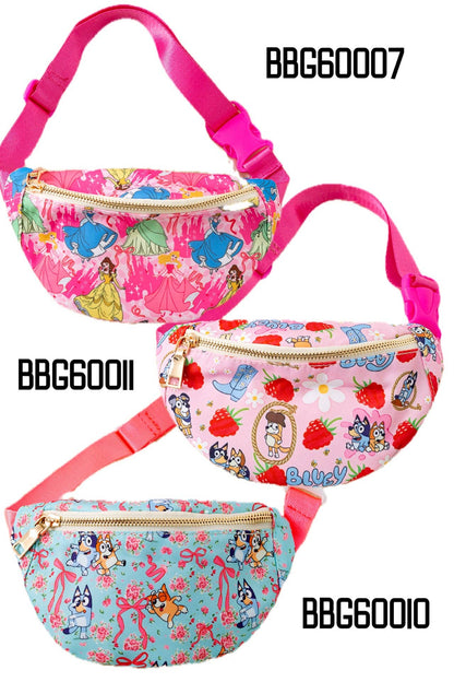 9"X5" Multi-printed character bags.