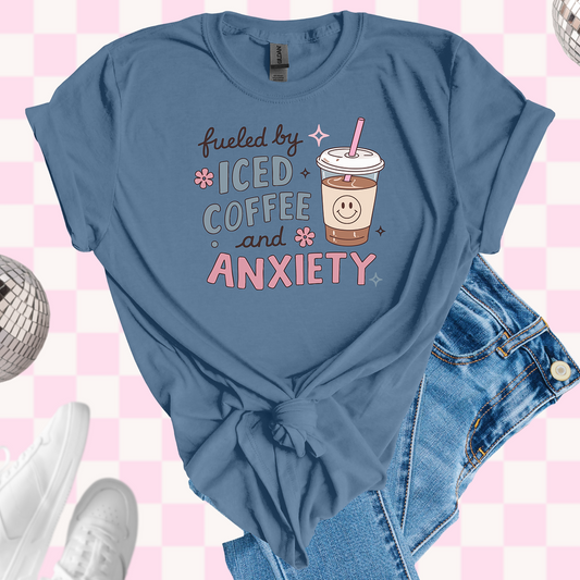 Fueled by iced coffee tshirt